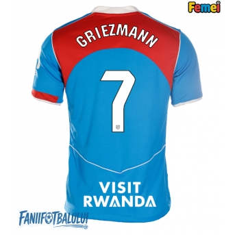 Atletico Madrid Antoine Griezmann #7 Tricou Fotbal Replică 2025-26 Femei Treilea